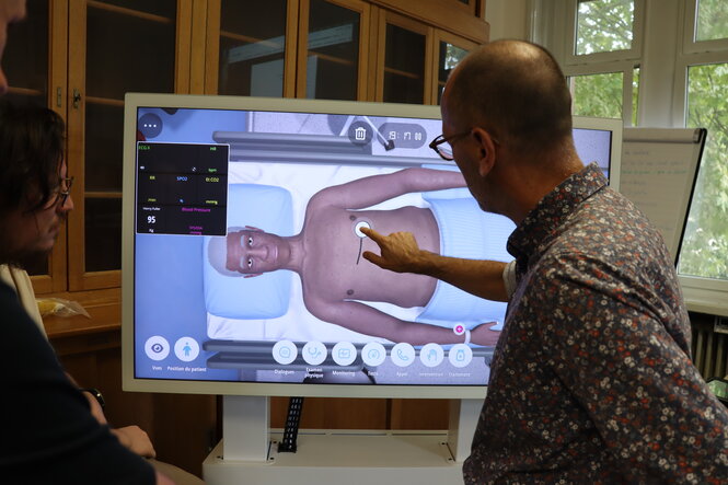 Patient virtuel : phase d'examen clinique