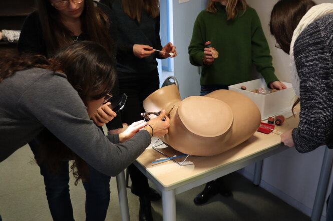 <strong>Entraînement à l'utilisation d'un spéculum</strong> Entraînement à l'utilisation d'un spéculum